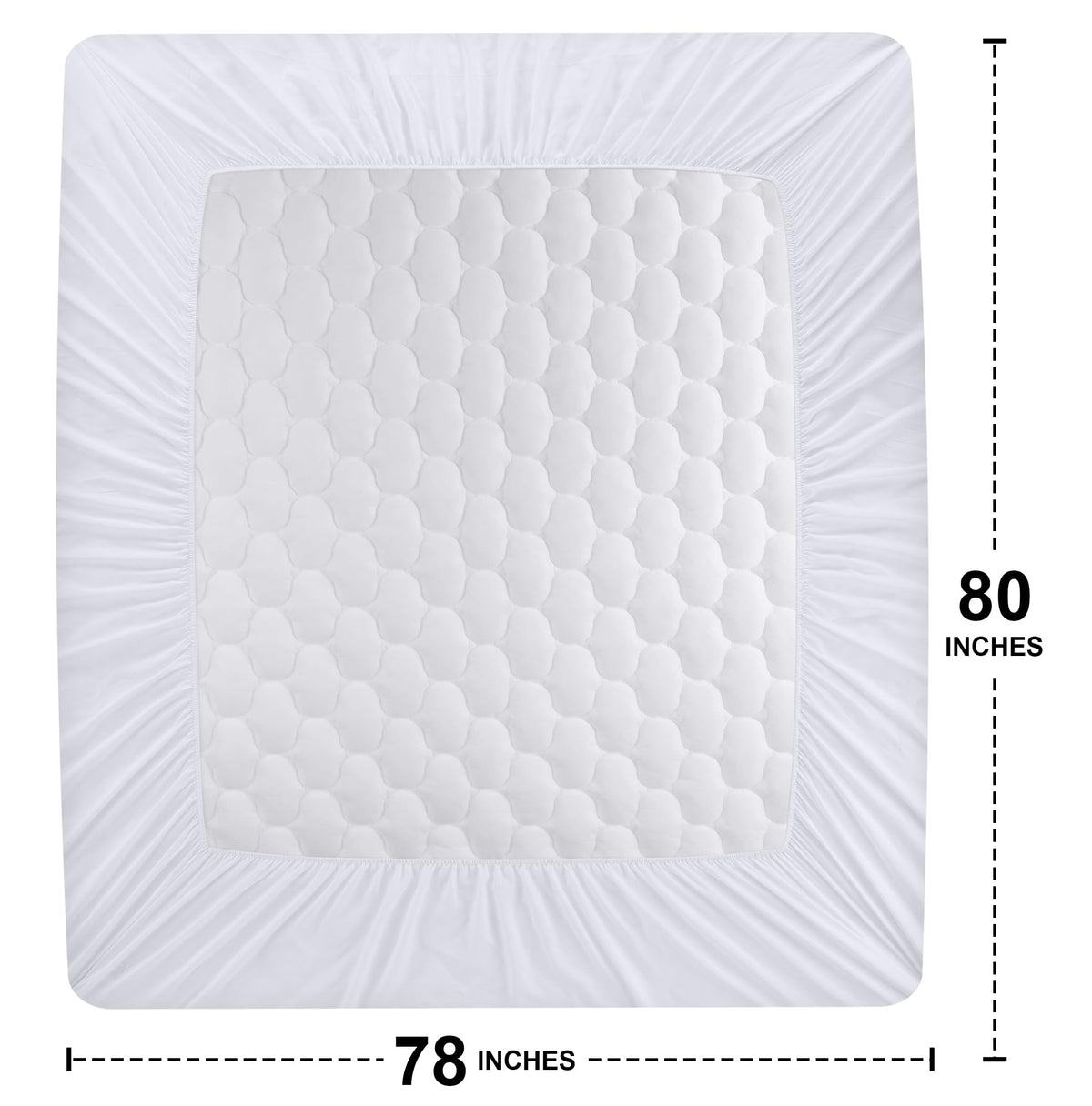 Utopia Bedding deep-pocket 16-inch stretch ensures snug king-size fit