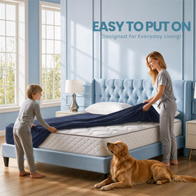 Utopia Bedding deep-pocket 17 inch depth for secure king mattress coverage