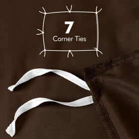 Utopia Bedding seven-tie knot system keeps the comforter in place.