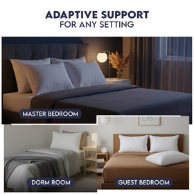 Utopia Bedding white pillows create a timeless bedding ensemble.