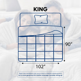 Utopia Bedding down-alternative duvet insert with box stitching for durable coverage.