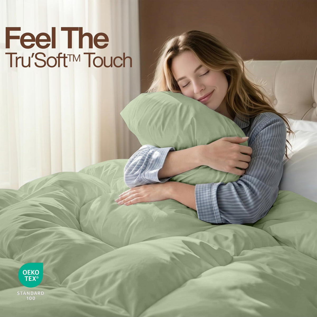 Utopia Bedding down-alternative-fill for lightweight warmth