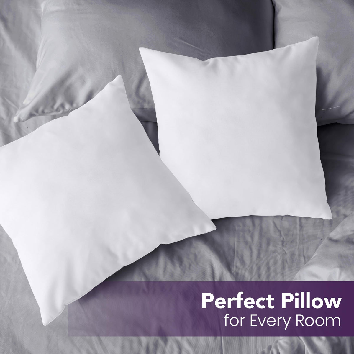 Utopia Bedding soft yet durable fill supports lounging comfort.