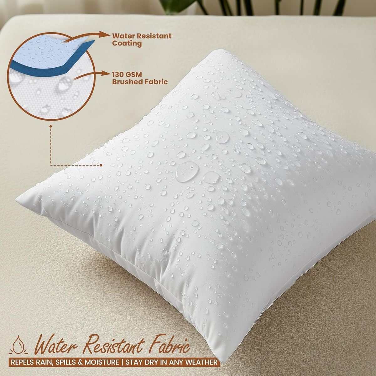 Utopia Bedding durable square pillows offer long-lasting support for daily use
