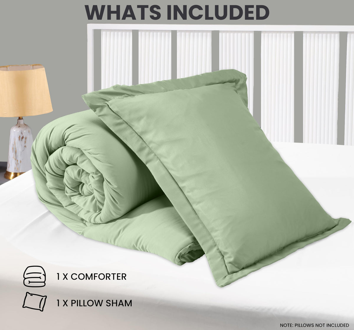 Utopia Bedding comforter with enhanced stitching for lasting durability.
