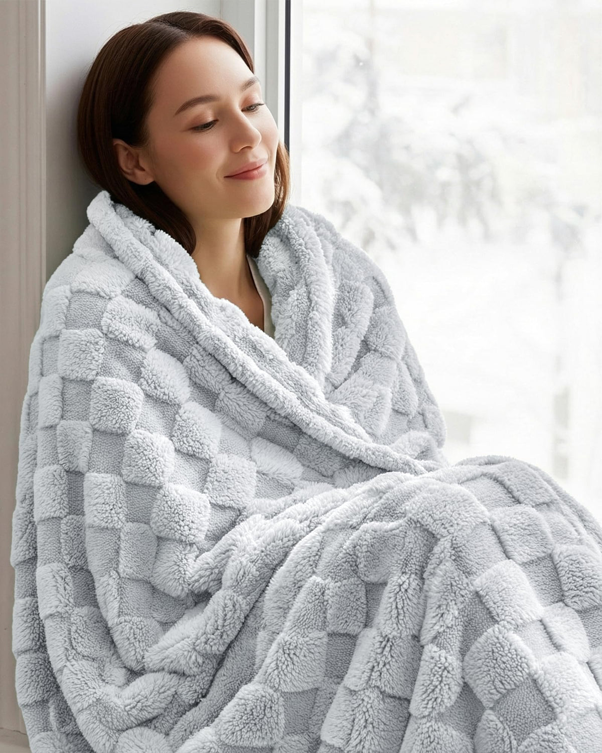 Durable weave and reinforced stitching of Utopia Bedding blanket