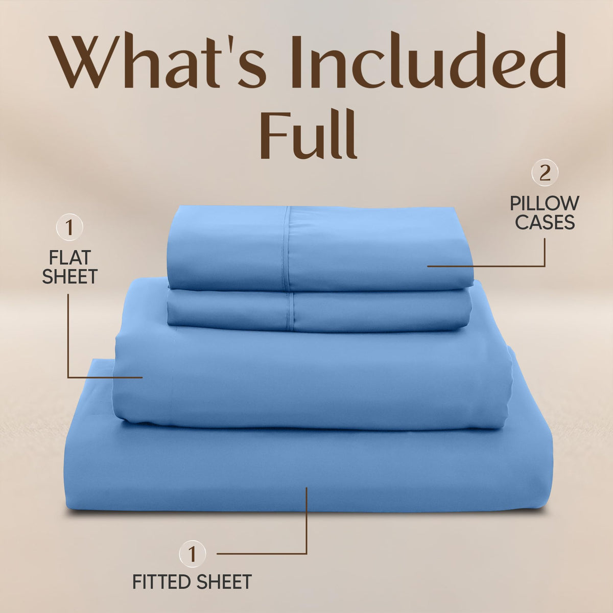 Utopia Bedding Dutch Blue pillowcases offer gentle touch and durable microfiber for longevity.