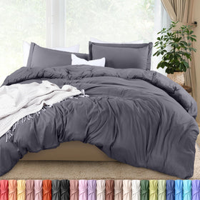Utopia Bedding duvet cover queen with zipper closure for secure duvet insertion