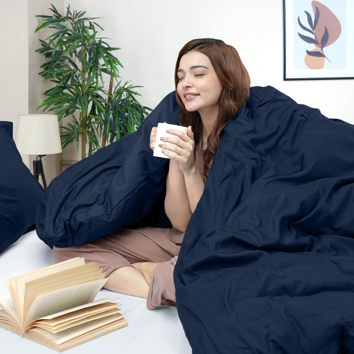Soft brushed microfiber from Utopia Bedding feels breathable and cool to touch