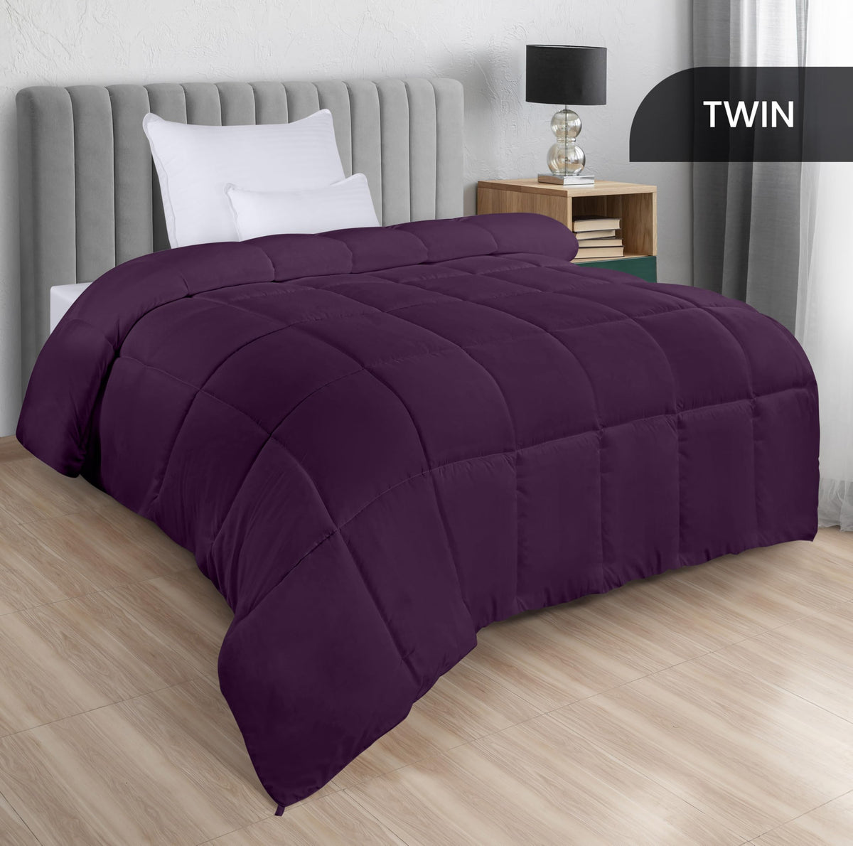 Utopia Bedding all-season twin comforter insert ready for year-round warmth.