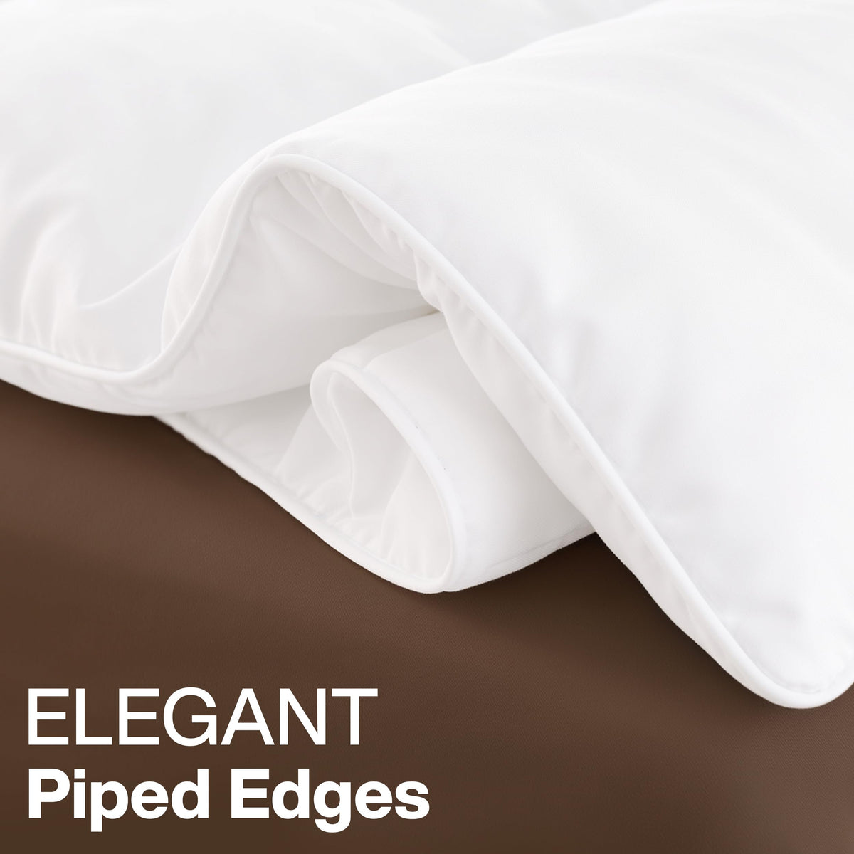 Utopia Bedding easy-care label and fabric durability for simple washing.