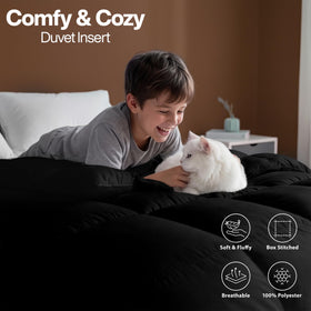 Easy care label on Utopia Bedding duvet insert for durable washing