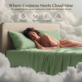 Utopia Bedding easy-care design—machine washable sheets for busy homes.