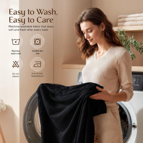 Machine-washable Utopia Bedding sheets offer easy care and lasting softness