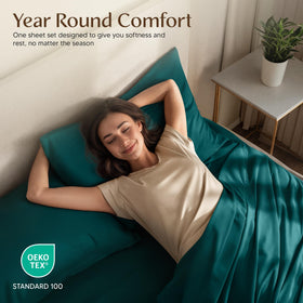 Utopia Bedding brushed polyester close-up highlights ultra-soft, cozy texture.