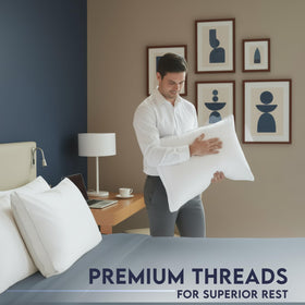 Utopia Bedding easy spot-clean care keeps pillows fresh.