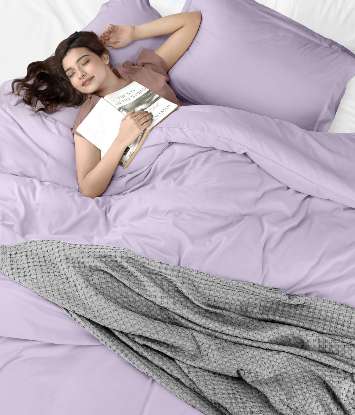Utopia Bedding easy-care wash with similar colors keeps lavender vibrant.