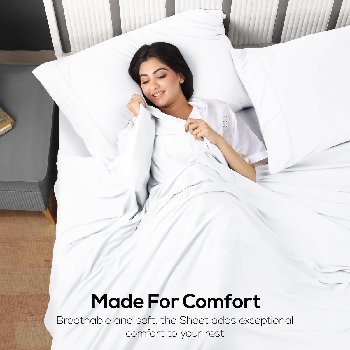 Utopia Bedding care friendly labels show cold wash and tumble dry guidance