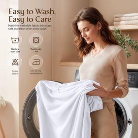 Utopia Bedding easy care sheets machine washable and quick drying