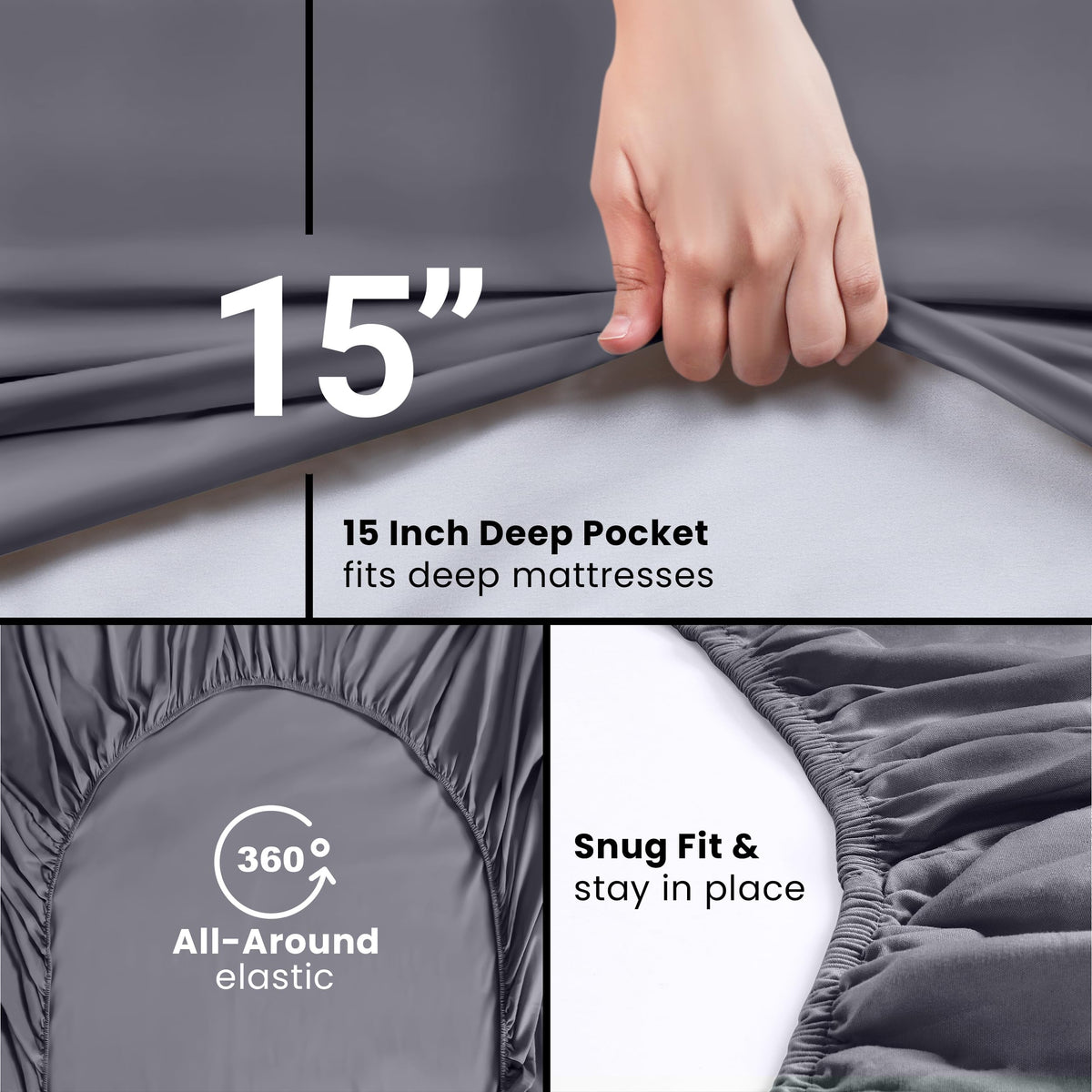 Utopia Bedding easy care design allows machine washing for fast cleanup