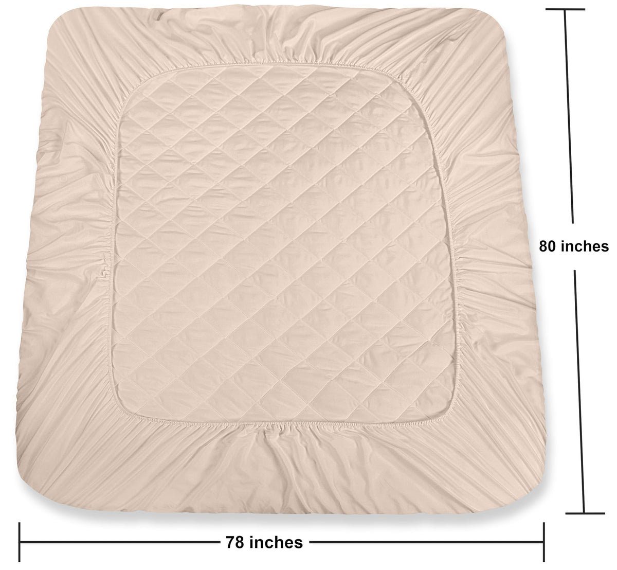 Utopia Bedding elastic all-around fit keeps the pad securely in place