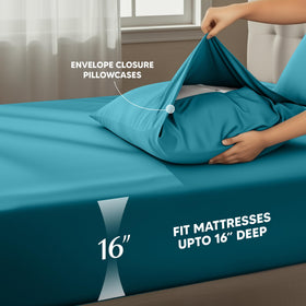 Close-up of Utopia Bedding elastic edge showing durable all-around stretch
