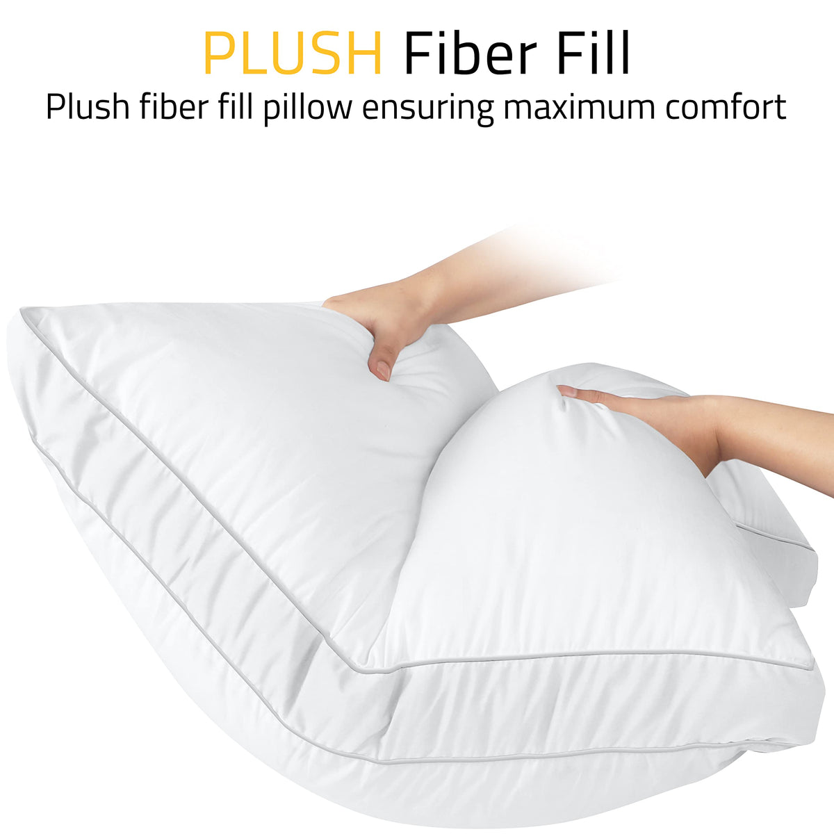 Utopia Bedding euro pillow set-of-2 ideal for guest rooms and apartments.