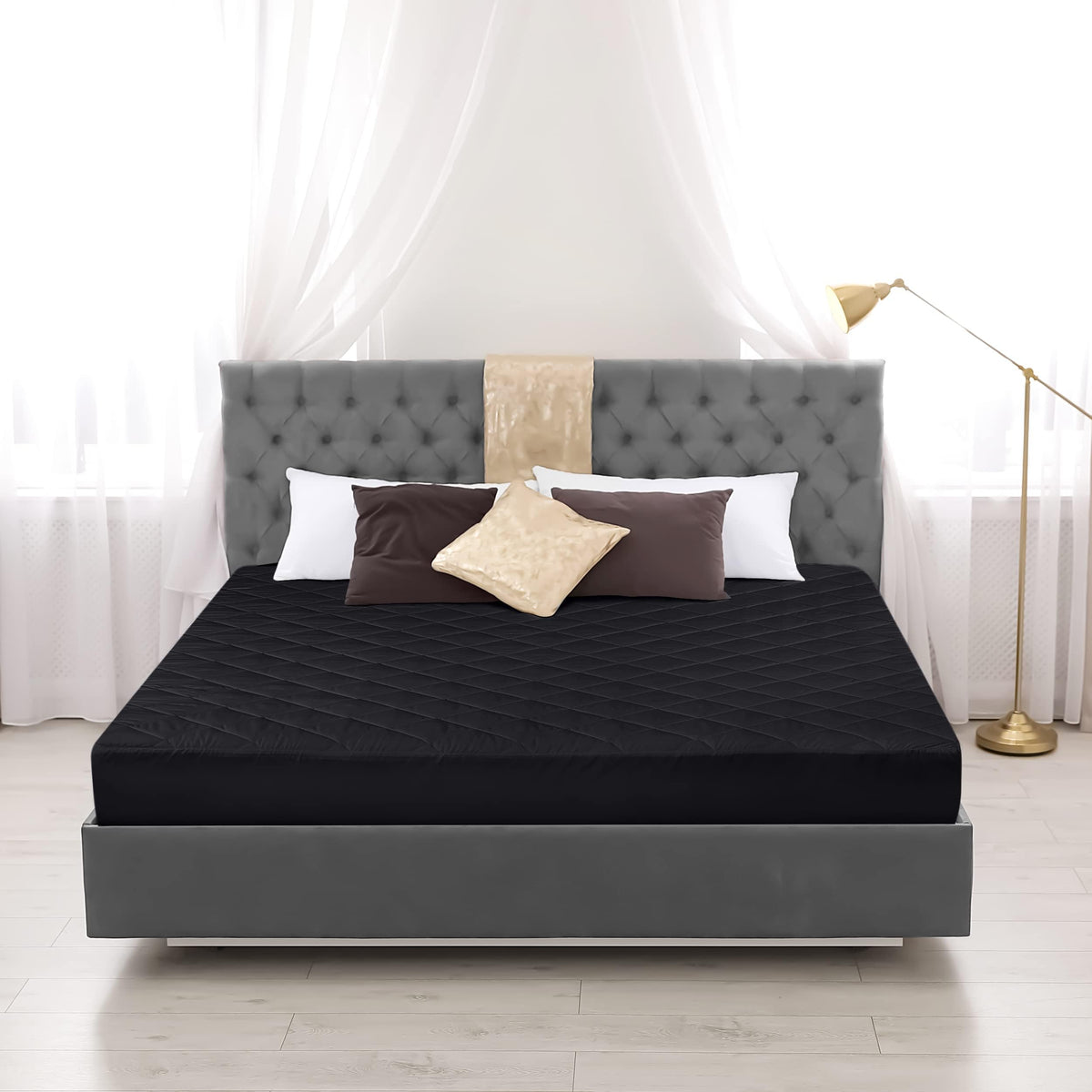 Utopia Bedding fiberfill loft detail adds warmth and cushion.