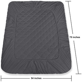 Utopia Bedding fiberfill quilted topper adds loft and plush feel