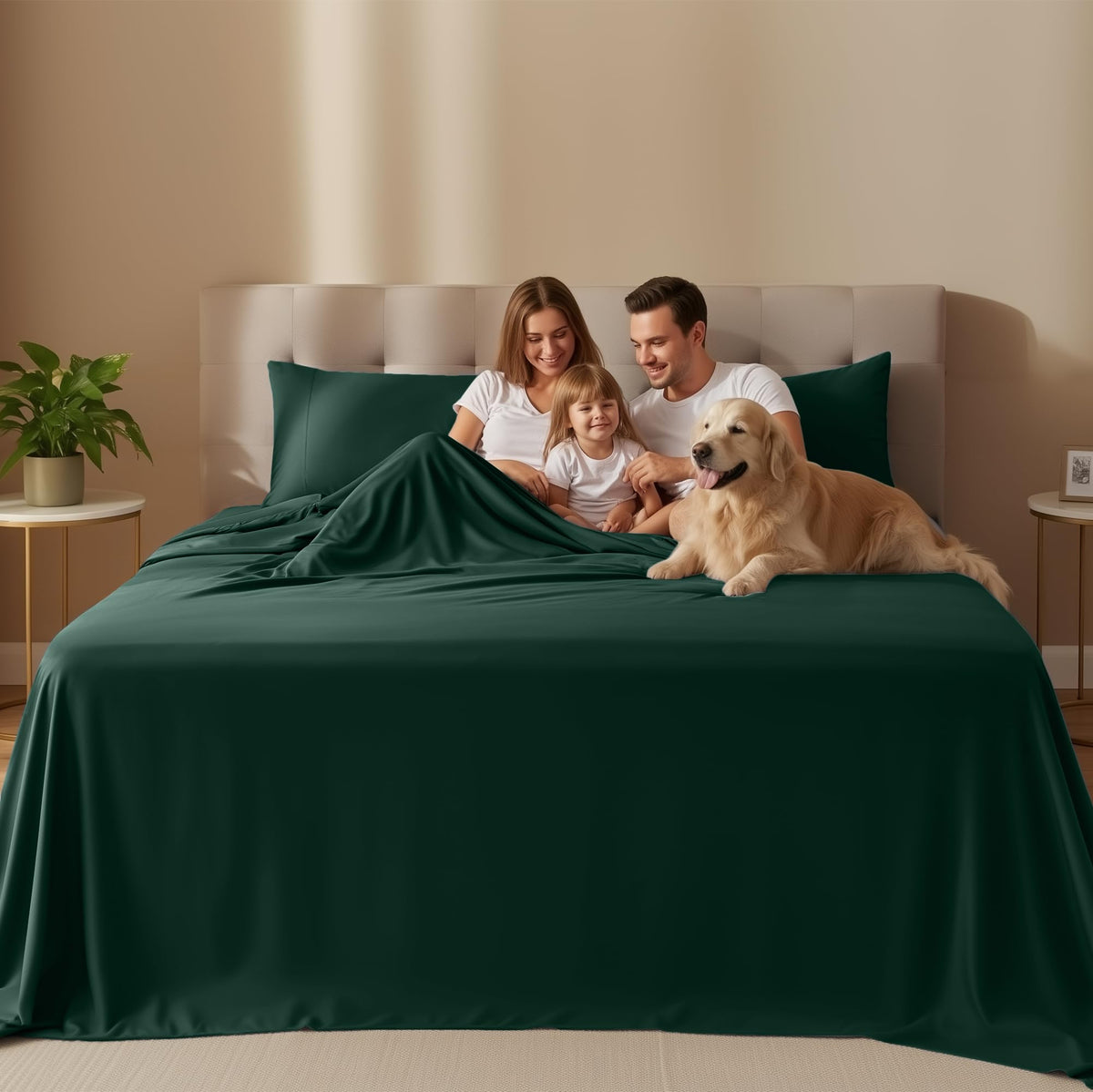 Fitted sheet with 15-inch deep pocket from Utopia Bedding for a secure full mattress fit