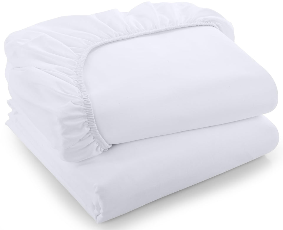 Utopia Bedding fitted sheet close-up in brushed microfiber with soft, inviting feel