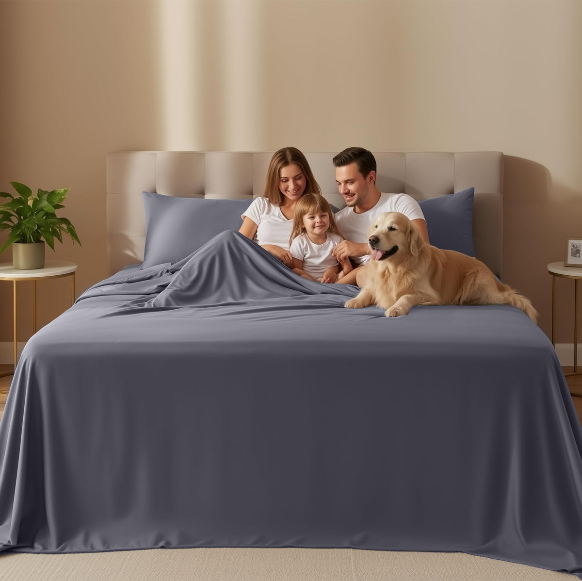 Utopia Bedding flat sheet 105x102 inches with generous coverage for king beds