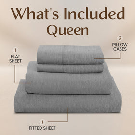 Utopia Bedding flat sheet 90x102 inches drapes smoothly for a clean look.