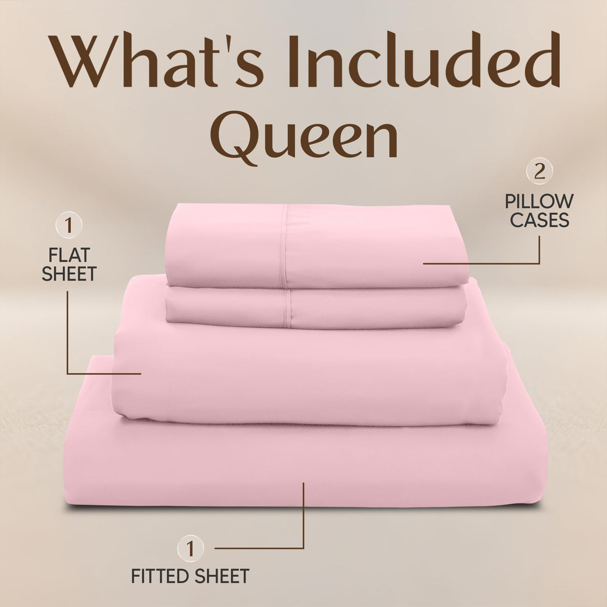Utopia Bedding flat sheet in queen size 90x102 for a smooth top layer.