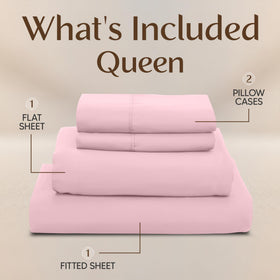 Utopia Bedding flat sheet in queen size 90x102 for a smooth top layer.