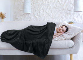 Utopia Bedding California King blanket offers 102x96 inch coverage.