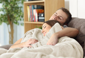 Utopia Bedding fleece blanket king-size travel use on the go showcases portability.