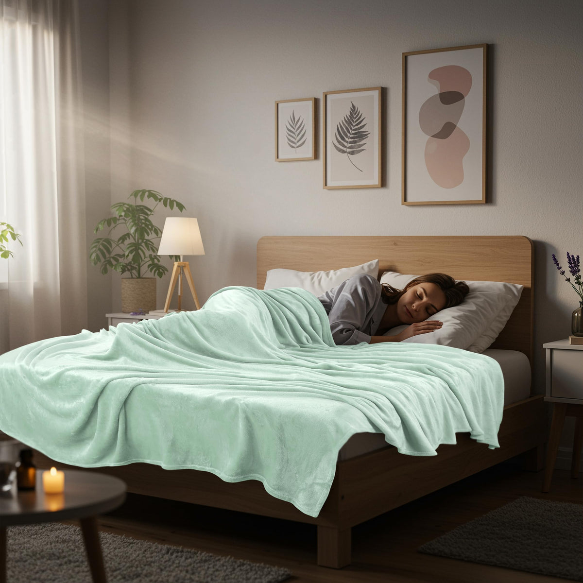 Utopia Bedding fleece blanket lightweight warmth ideal for travel or couch time.