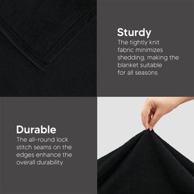Utopia Bedding fleece blanket machine washable for easy care.