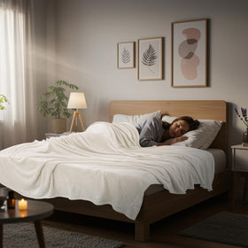 Utopia Bedding fleece blanket features reinforced stitching for long-lasting durability.