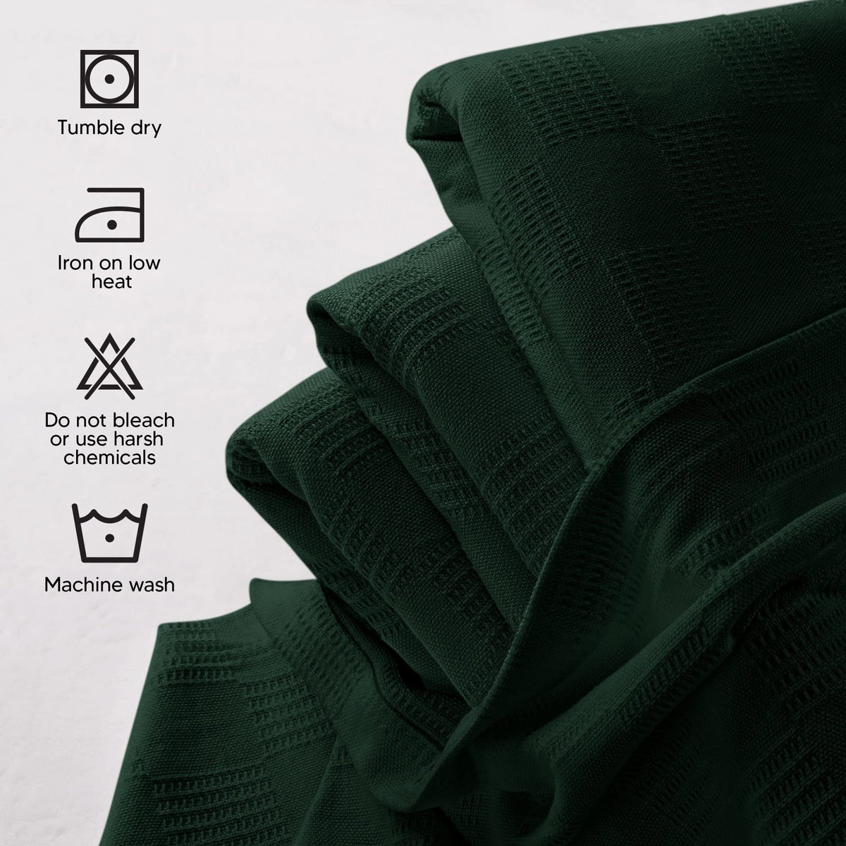 Utopia Bedding forest green blanket 90x108 inches on king bed