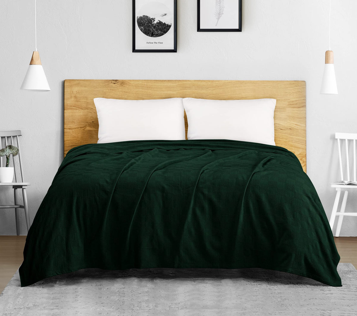 Utopia Bedding forest green blanket room decor accent