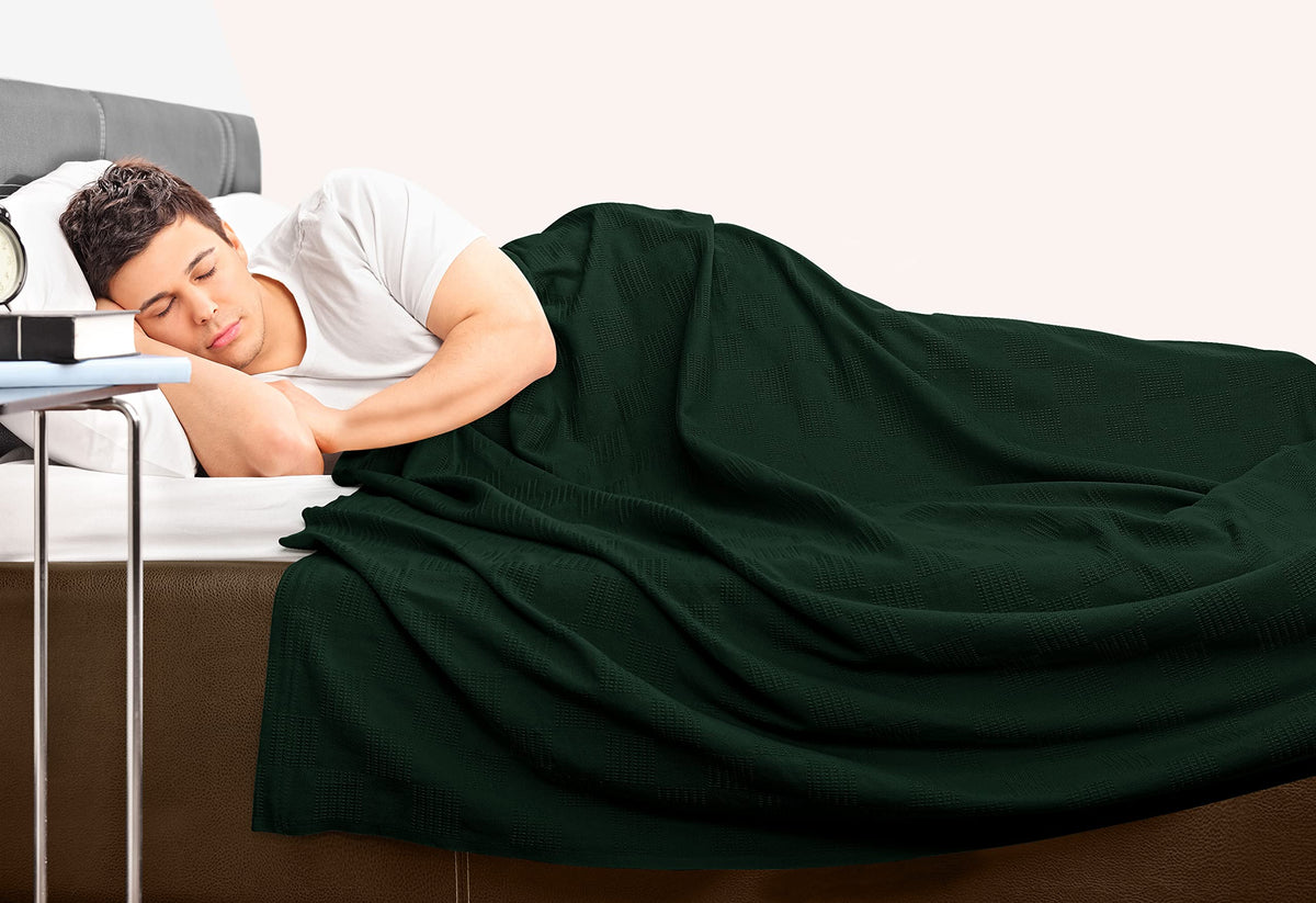 Utopia Bedding forest green blanket lightweight soft warmth for seasons