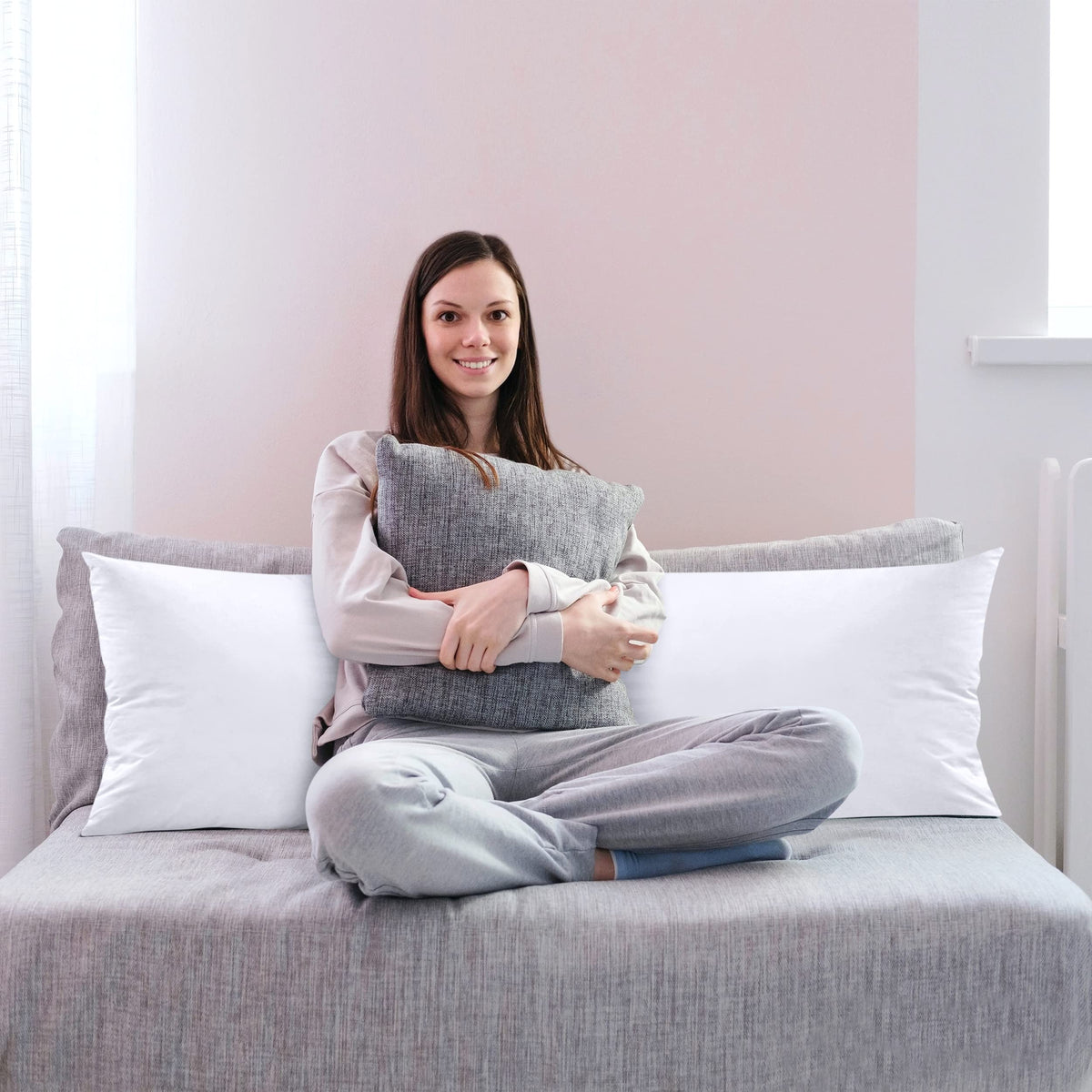 Utopia Bedding durable stitched edges emphasize long-lasting shape