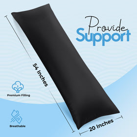 Utopia Bedding full body pillow ideal for side sleepers and versatile positioning