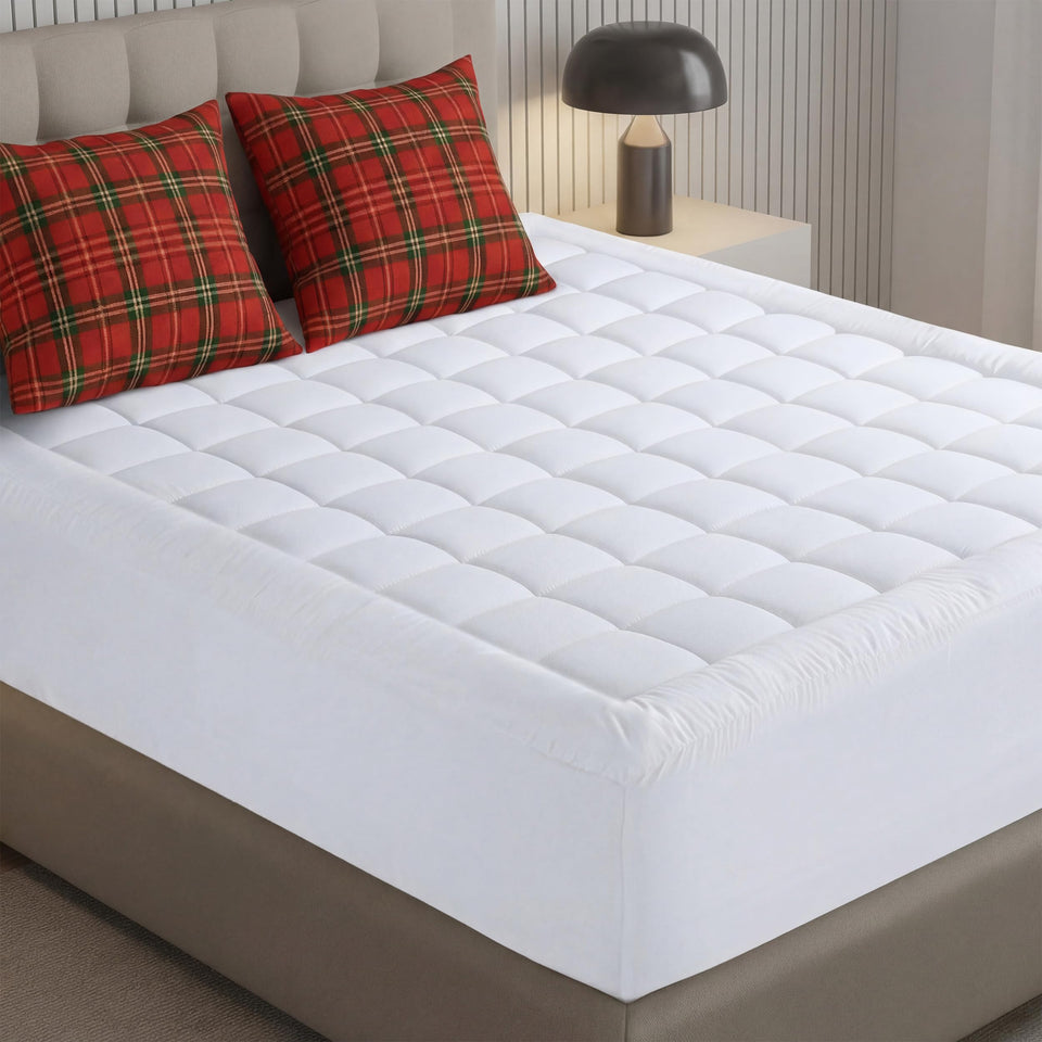 Utopia Bedding full mattress pad closeup quilted topper for cushion
