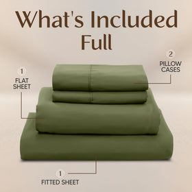 Utopia Bedding olive colorway illustrates versatile styling for modern bedrooms.