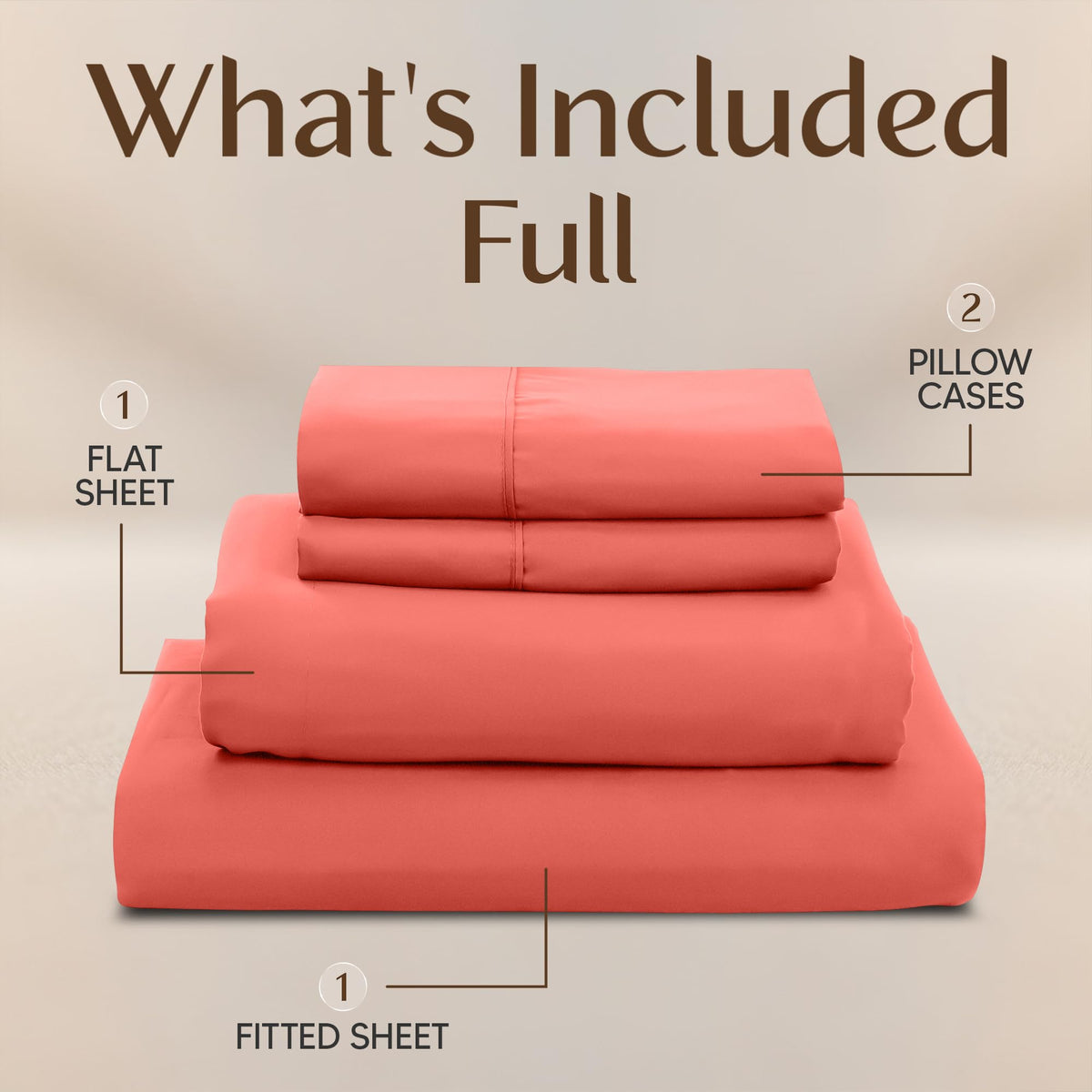 Utopia Bedding Coral pillowcases offer soft, drapey comfort
