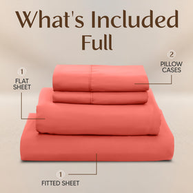 Utopia Bedding Coral pillowcases offer soft, drapey comfort
