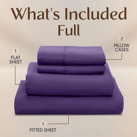 Utopia Bedding eggplant pillowcases offer silky finish for smooth sleeping surface